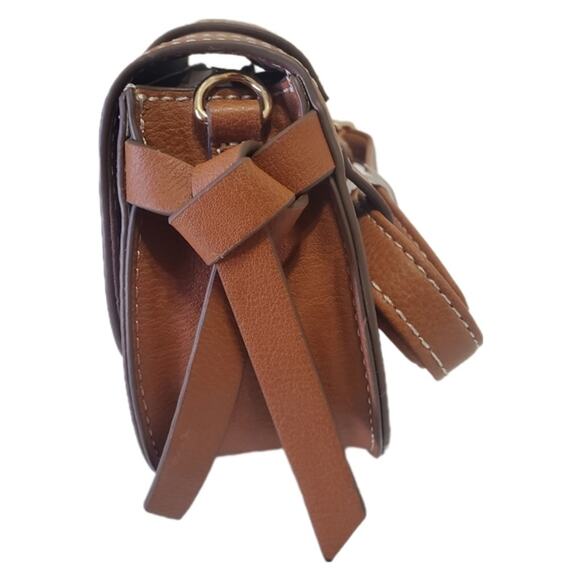 NWT Rachel Zoe Edessi Vegan Leather Crossbody Shoulder Belt Bag Cognac Brown - Picture 4 of 4